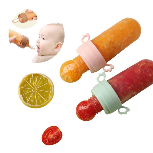 GummyGoodness™ - Enjoy Mealtime Fun with 2-in-1 Baby Feeder & Teether