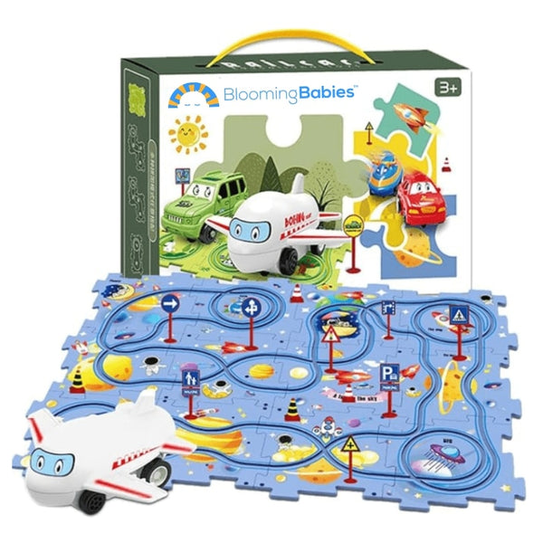 PuzzleRacer™ - Educational Kids Puzzle Car Track Set