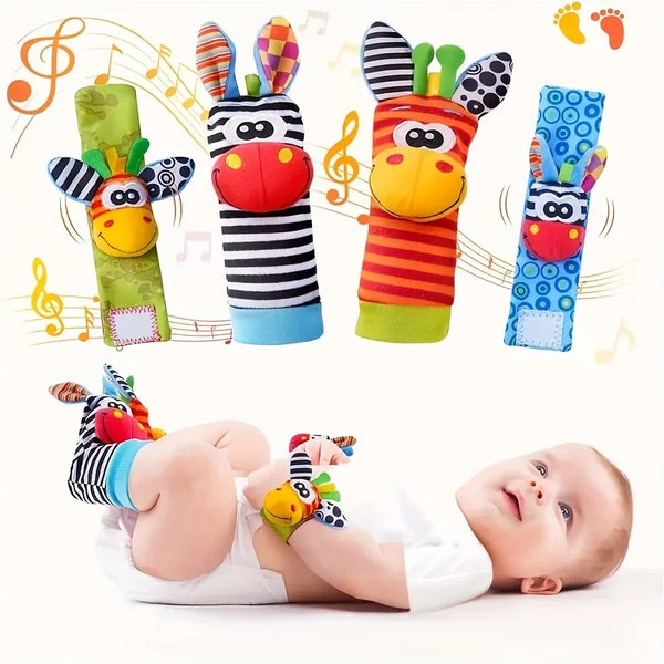 Baby Hand and Foot Rattle Set