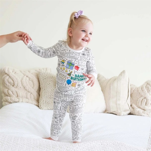 Colorable Kids Pajama Set