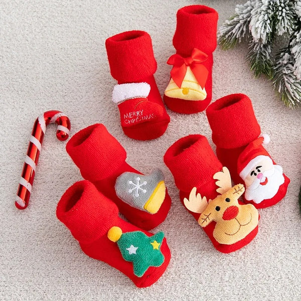 Cotton Christmas Socks for Baby & Toddler