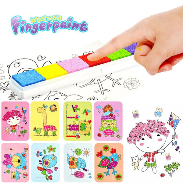 CartoonCards™ - Finger Painting Cards for Kids (8pcs/Set)