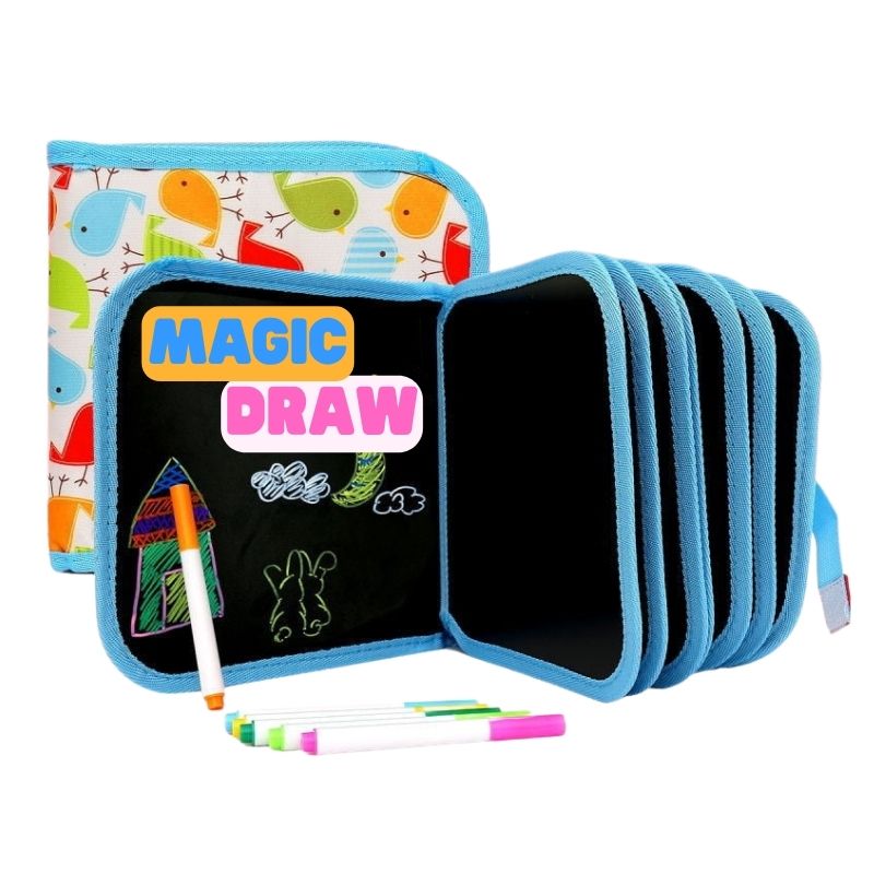 Buy Water Drawing Book Mat Magic Water Drawing Travel Doodle Book Kids Toys  Coloring Painting Board Writing Books Doodle with 2 Magic Pen Reusable  Learning Educational Creative Toy Birthday Kids Gift Pink