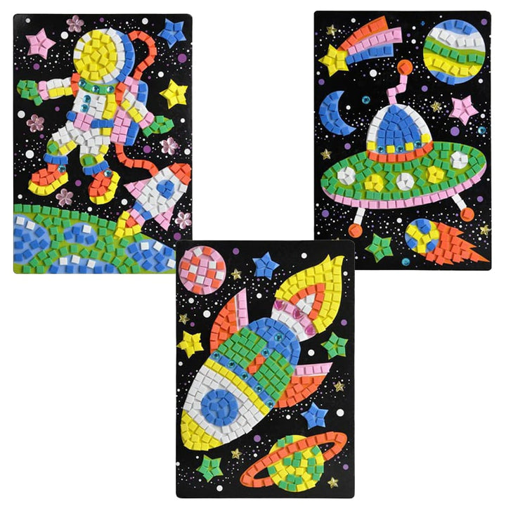 ALEXES Sand Art Pictures - Mosaic Sticker Art Kits for Kids - Sticky Number  Mosaic - Sticker Mosaics for Kids - Stick Together Mosaic Sticker Poster